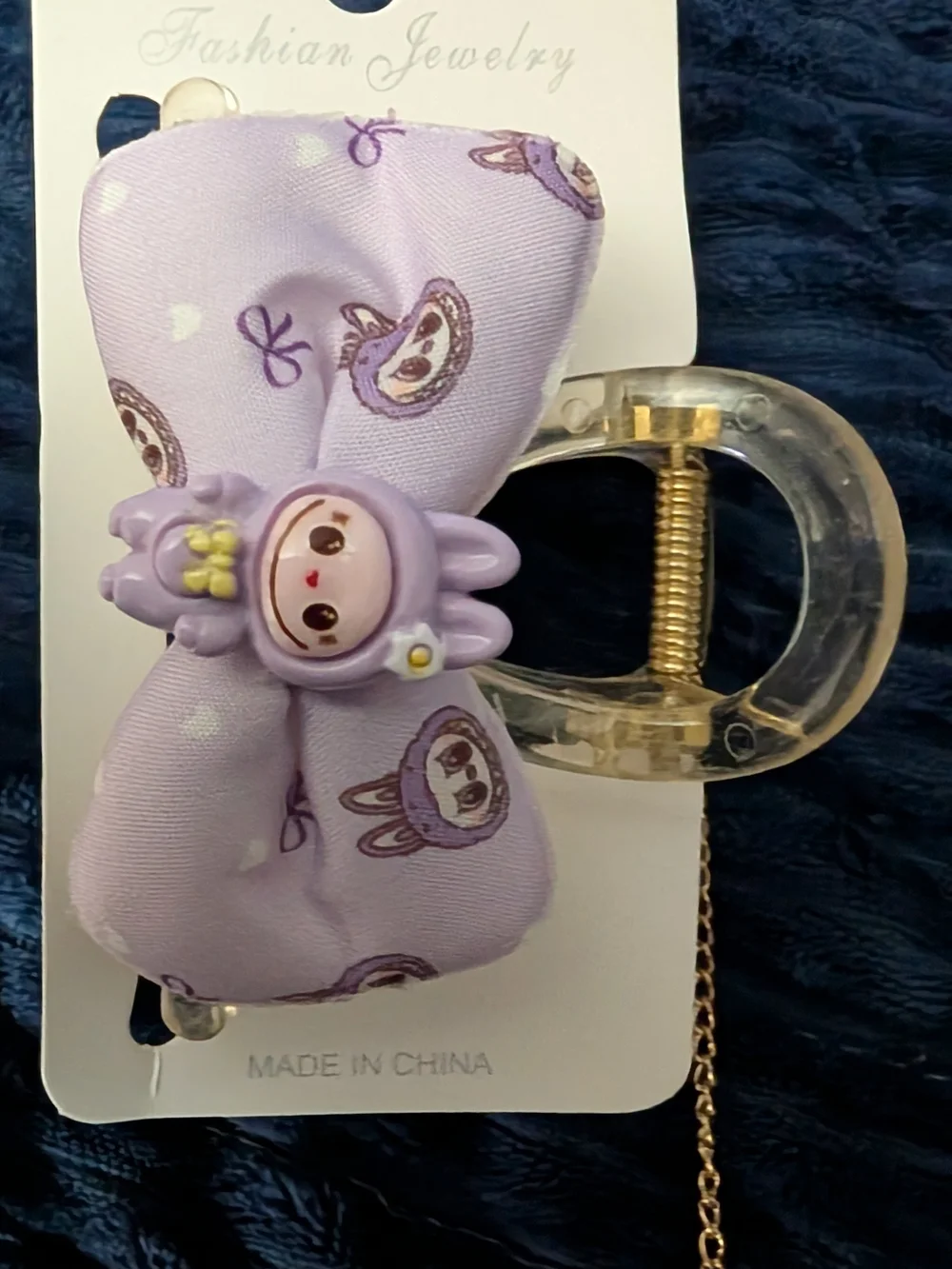 3 Labubu Claw Clips
